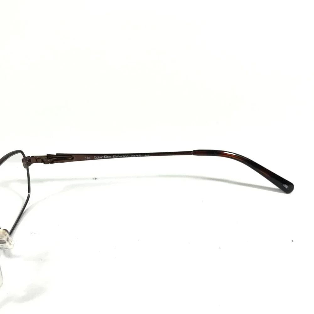 Calvin Klein Eyeglasses Frames CK7423 207 Shiny Brown Rectangular 49-17-130